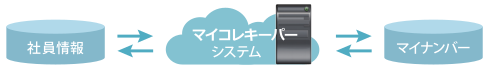 マイナンバーと個人情報を別サーバー管理